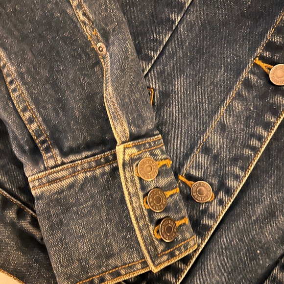 Eddie Bauer Dark Wash Blue Jean Jacket - Picture 6 of 6